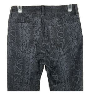 @NYDJ Womens Skinny Jeans Sz 2 Dark Ash Python